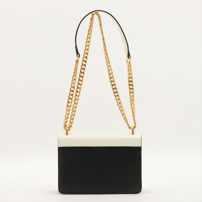 Second hand Prada Chain Flap Small Saffiano Leather White Bag - Tabita Bags