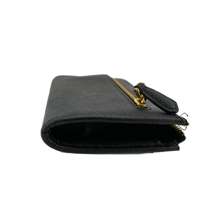 Second hand Prada Coin Case Saffiano Leather Black - Tabita Bags