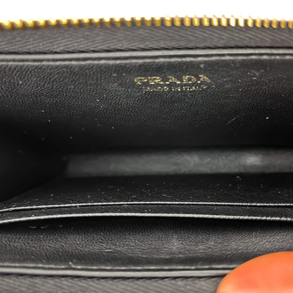 Second hand Prada Coin Case Saffiano Leather Black - Tabita Bags