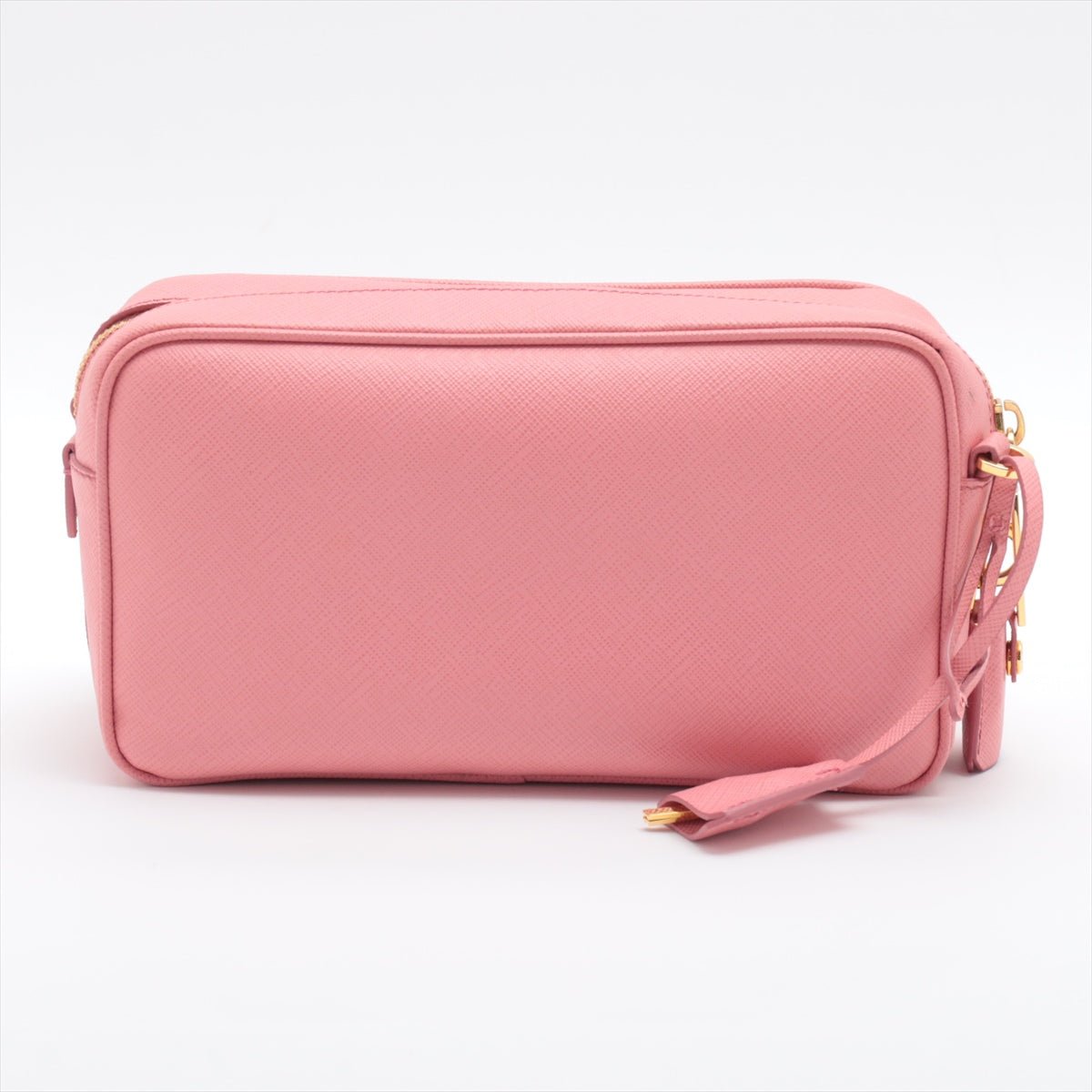 Second hand Prada Front Pocket Crossboby in Pink Saffiano Leather - Tabita Bags