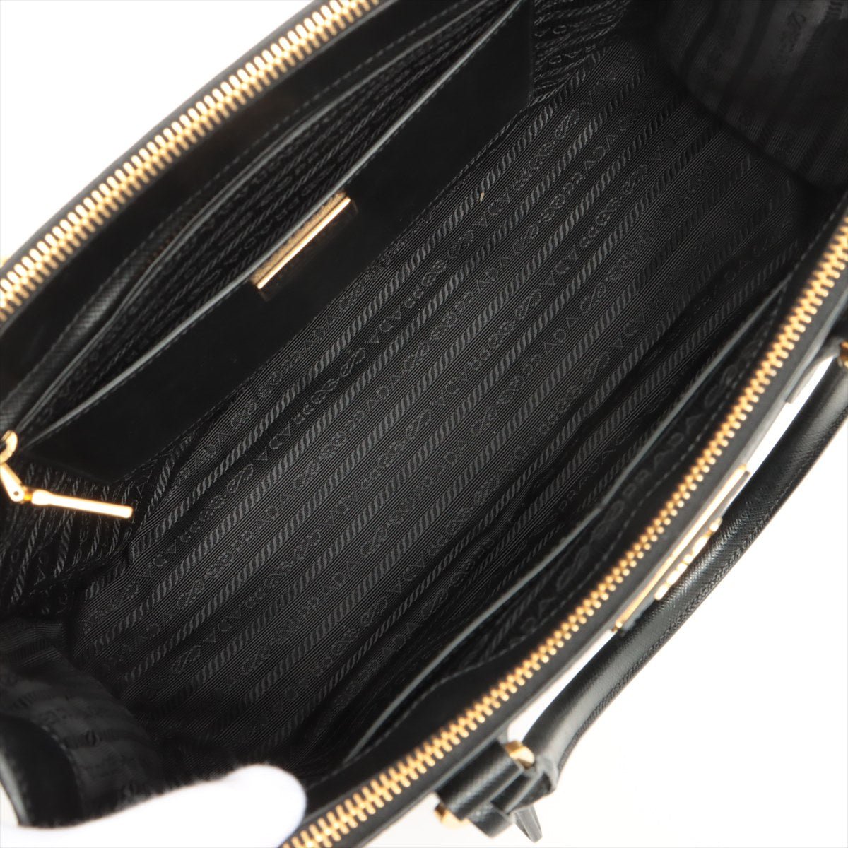 Second hand Prada Galleria Large 2way Black Saffiano Leather - Tabita Bags