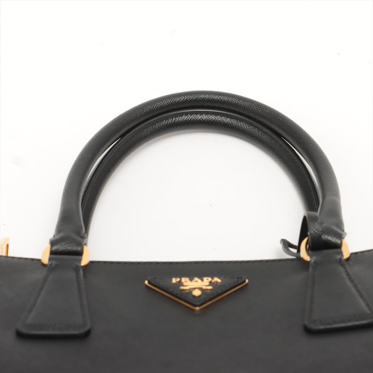 Second hand Prada Galleria Medium 2-Way Saffiano Leather Handbag Black - Tabita Bags