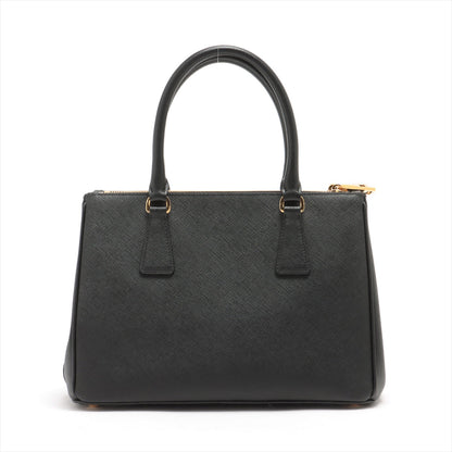 Second hand Prada Galleria Medium 2-Way Saffiano Leather Handbag Black - Tabita Bags