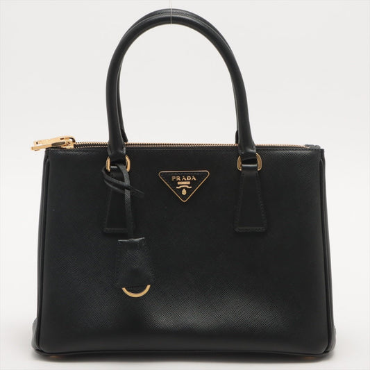 Second hand Prada Galleria Medium 2way Black Saffiano Leather - Tabita Bags