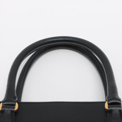 Second hand Prada Galleria Medium 2way Black Saffiano Leather - Tabita Bags