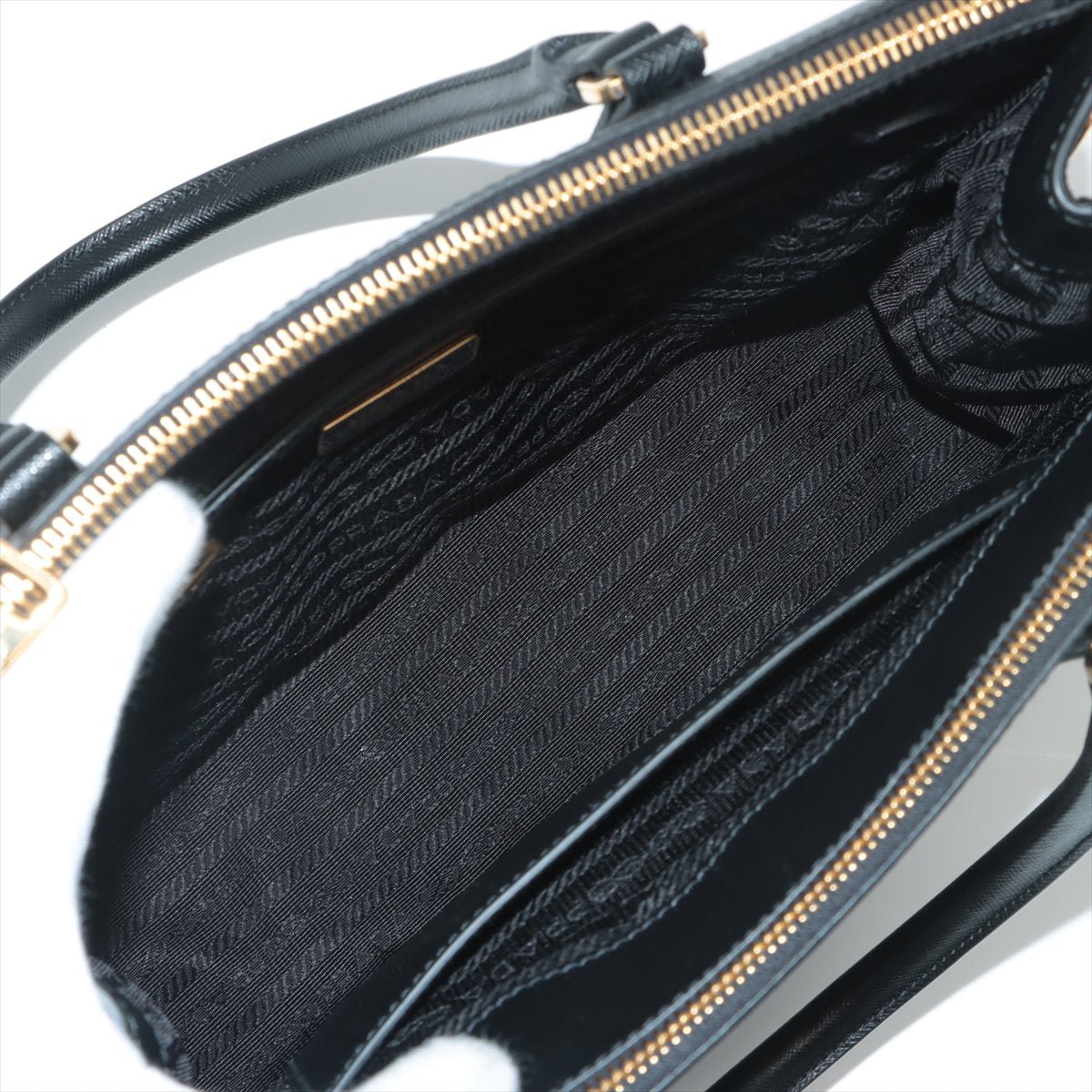 Second hand Prada Galleria Medium 2way Black Saffiano Leather - Tabita Bags