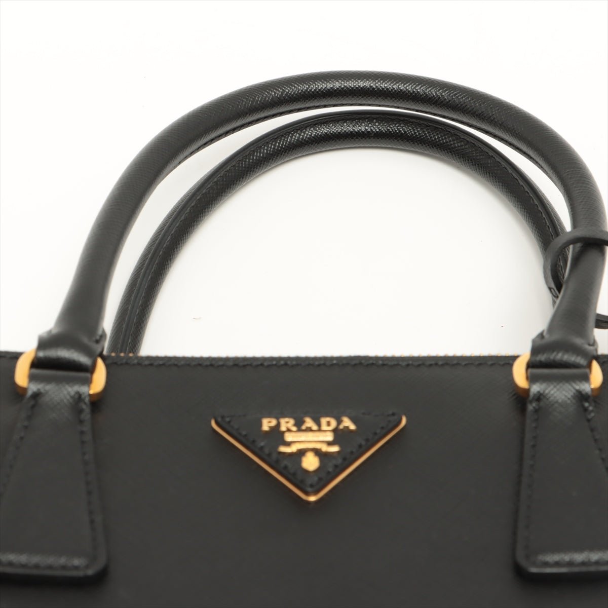 Second hand Prada Galleria Medium 2way Black Saffiano Leather - Tabita Bags