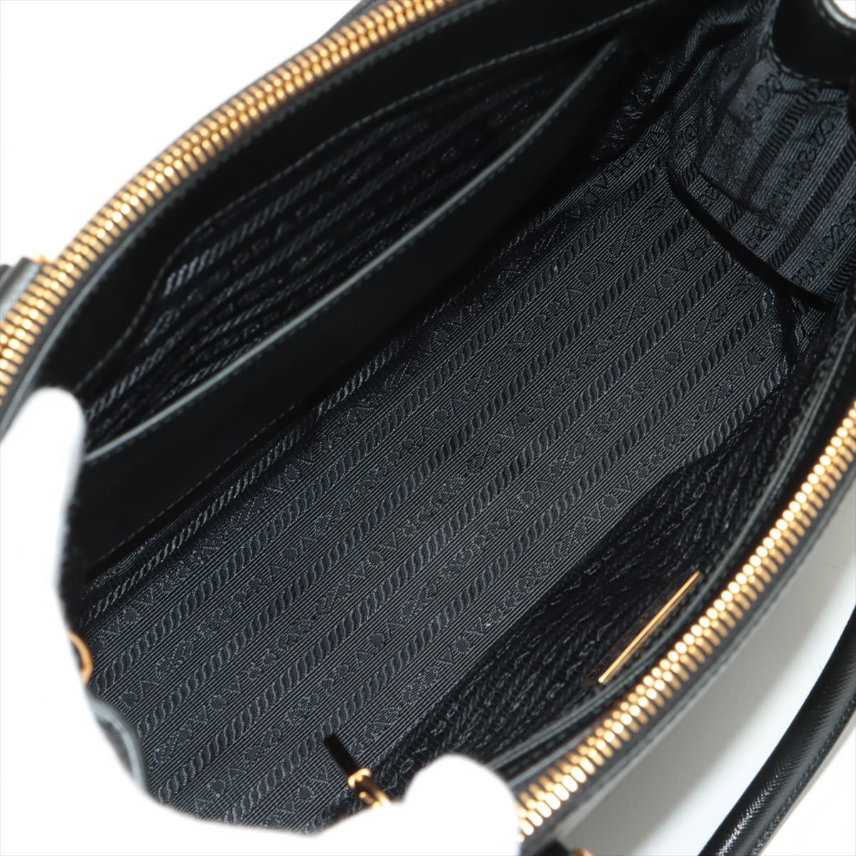 Second hand Prada Galleria Medium 2way Black Saffiano Leather - Tabita Bags