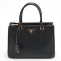 Second hand Prada Galleria Medium 2way Black Saffiano Leather - Tabita Bags