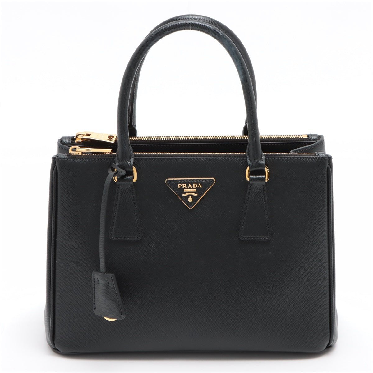 Second hand Prada Galleria Medium 2way Black Saffiano Leather - Tabita Bags