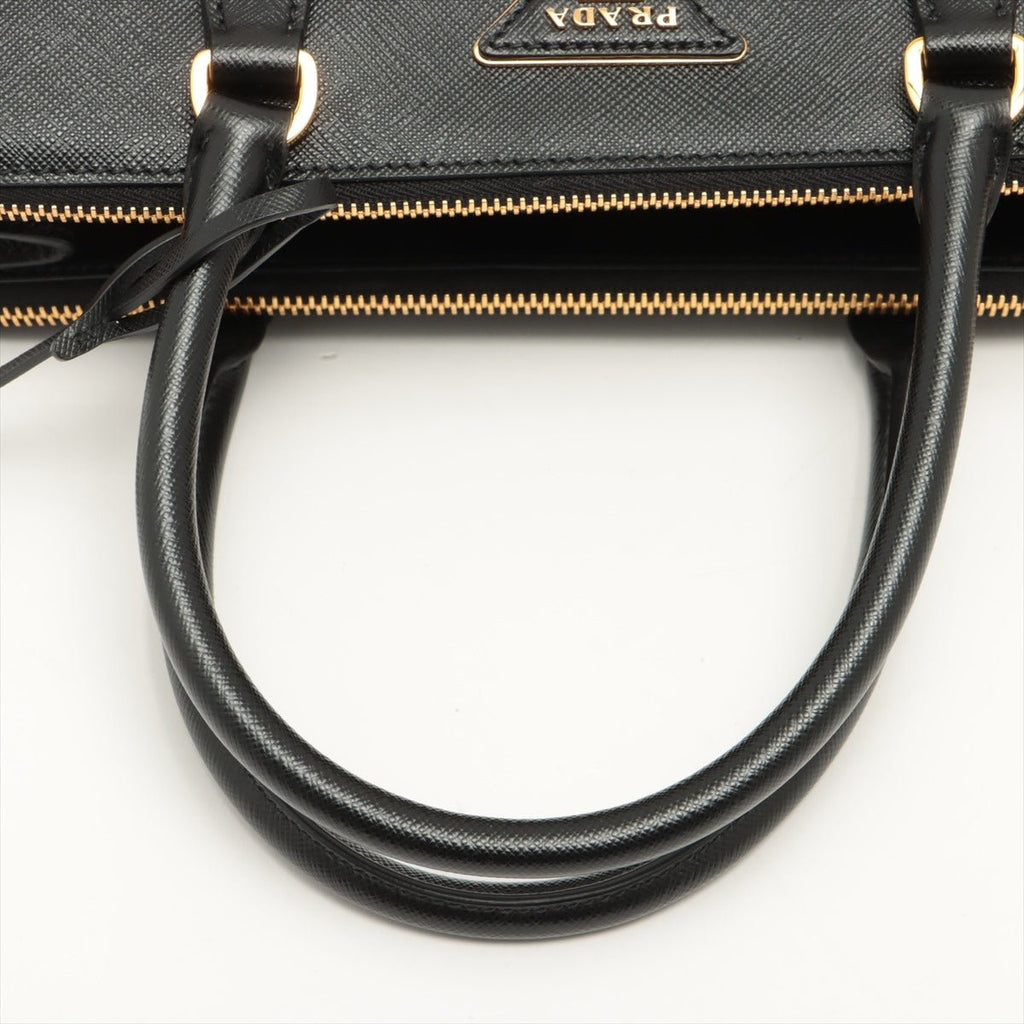 Second hand Prada Galleria Medium 2way Black Saffiano Leather - Tabita Bags