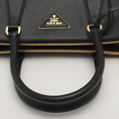 Second hand Prada Galleria Medium 2way Black Saffiano Leather - Tabita Bags