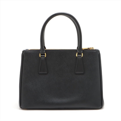 Second hand Prada Galleria Medium Saffiano Leather 3-Ways Tote Bag Black - Tabita Bags