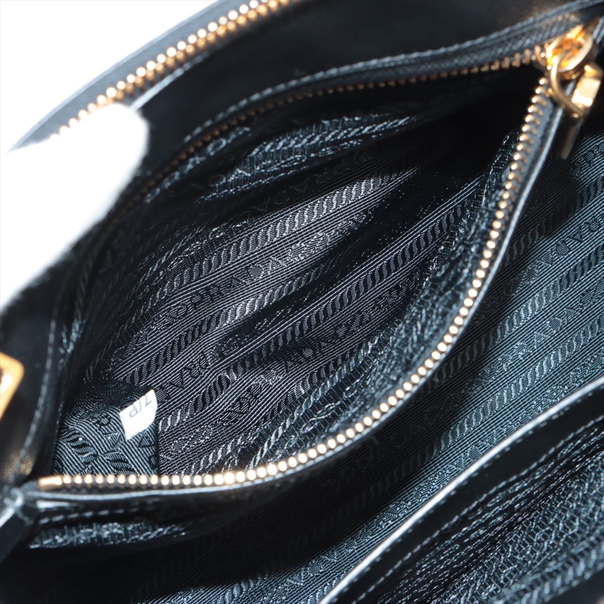 Second hand Prada Galleria Medium Saffiano Leather 3-Ways Tote Bag Black - Tabita Bags