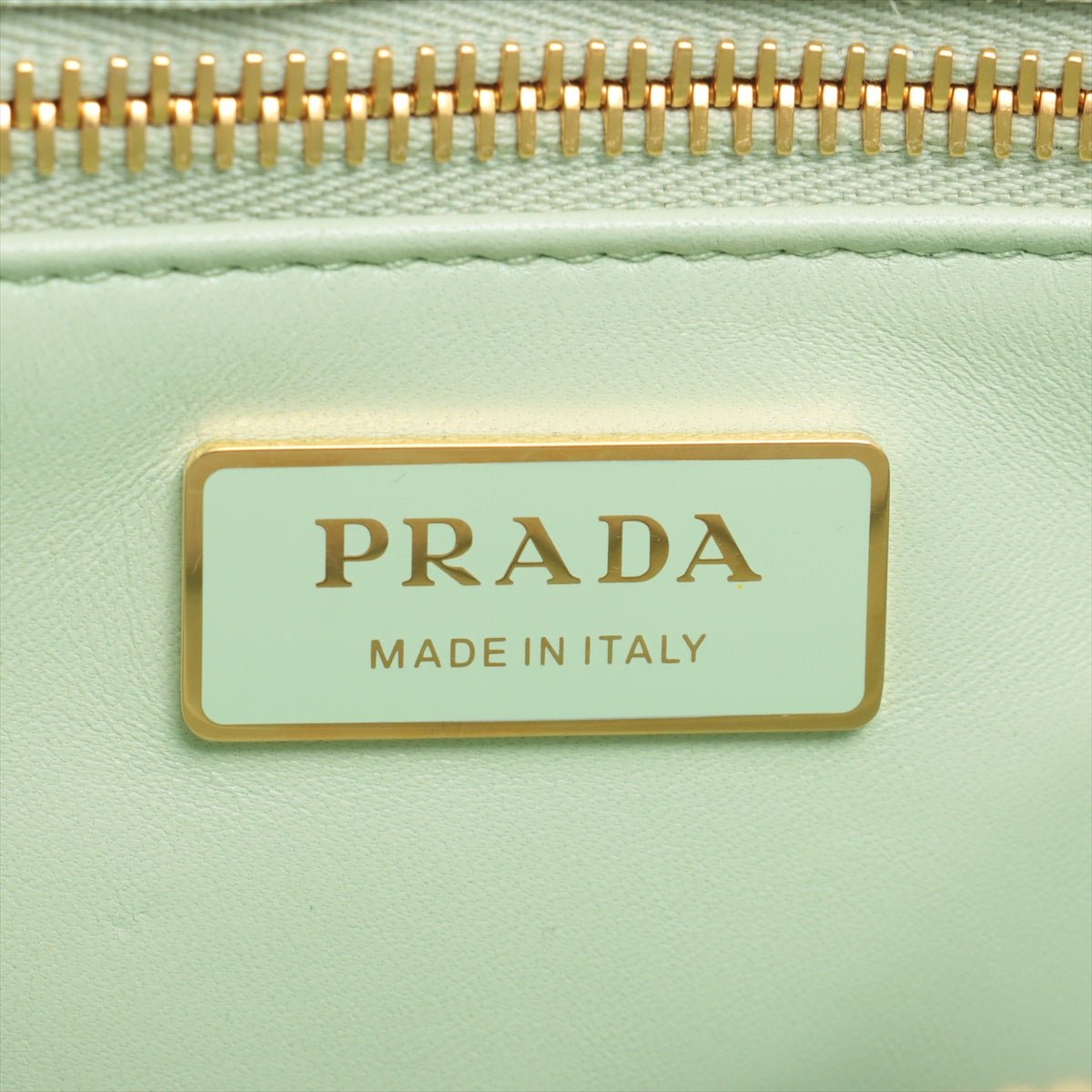 Second hand Prada Galleria Small Saffiano Leather Ombré Light Green 2-Way Bag - Tabita Bags