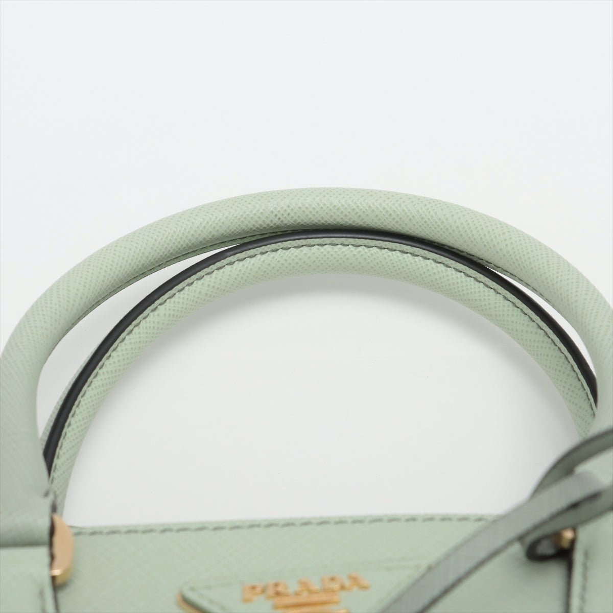 Prada Galleria Small Saffiano Leather Ombré Light Green 2-way bag