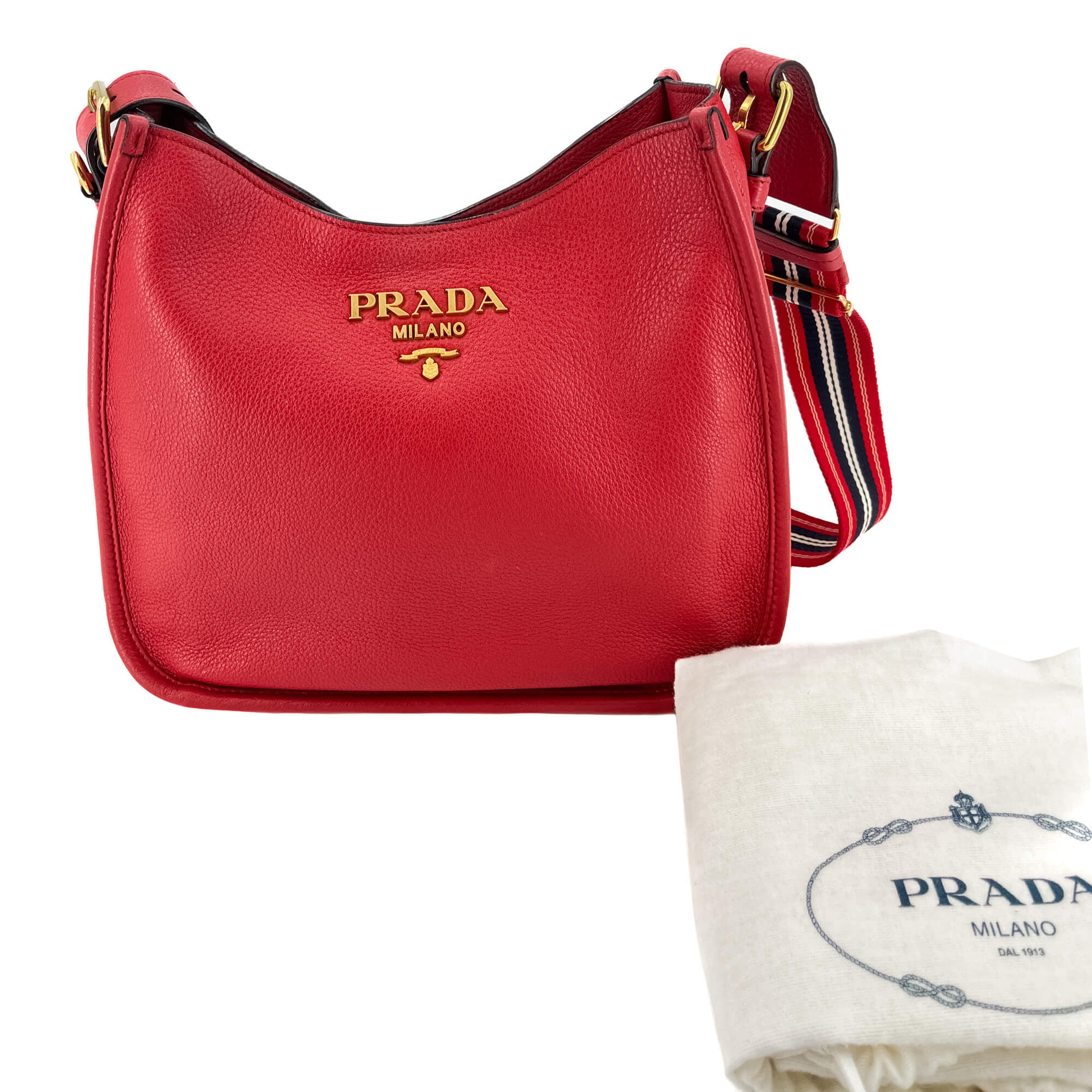 Second hand Prada Hobo Red Leather - Tabita Bags