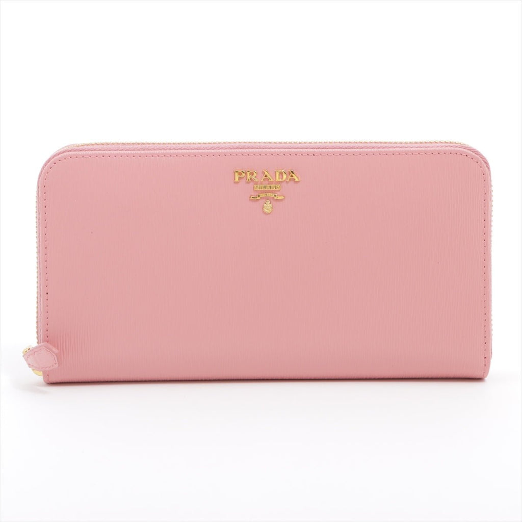 Second hand Prada Large Pink leather Zip-around - Tabita Bags