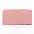 Second hand Prada Large Pink leather Zip-around - Tabita Bags