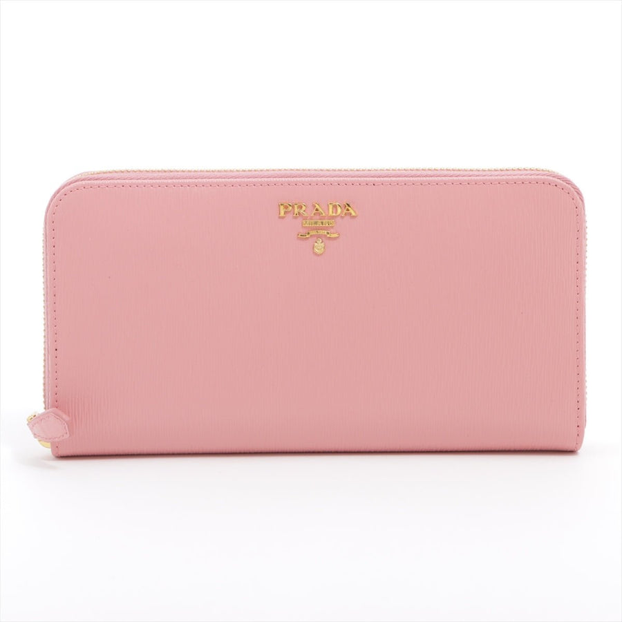 Second hand Prada Large Pink leather Zip-around - Tabita Bags