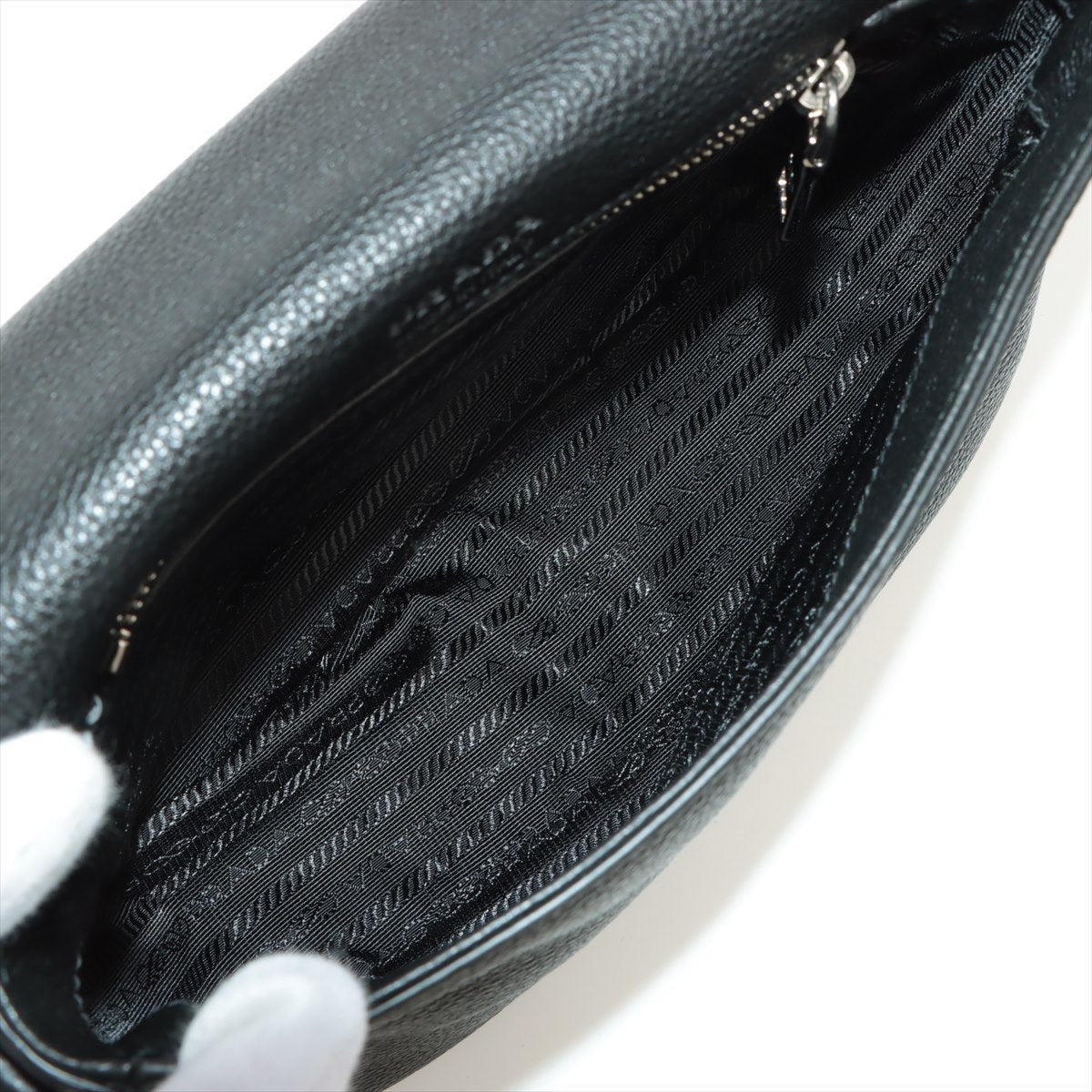 Prada Black Satin and Leather Small Crystal Embellished Tote Prada | TLC