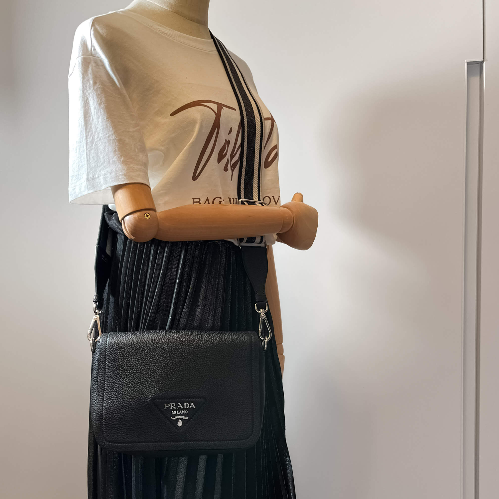 Prada Black Nylon Small Shoulder Bag at 1stDibs | prada nylon small tote