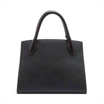 Second hand Prada Monochrome Small Saffiano Leather Black Bag - Tabita Bags