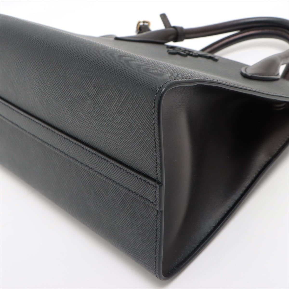 Second hand Prada Monochrome Small Saffiano Leather Black Bag - Tabita Bags