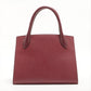 Second hand Prada Monochrome Small Saffiano Leather Burgundy Bag - Tabita Bags