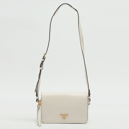 Second hand Prada Phenix Shoulder Bag White Leather - Tabita Bags