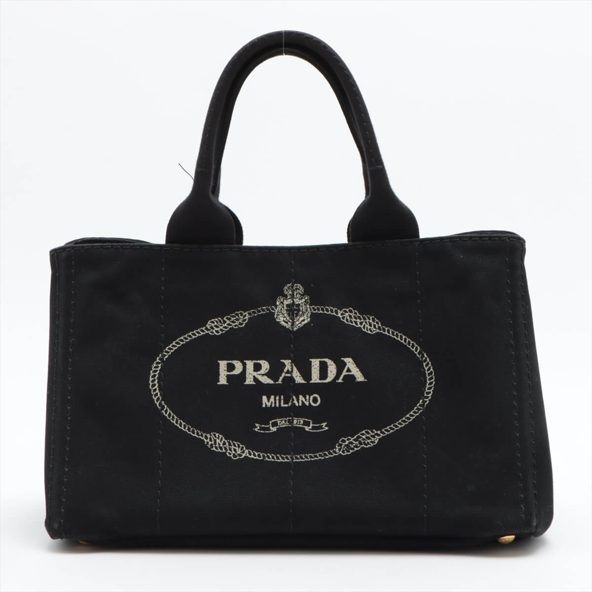 Second hand Prada Prada Canapa Tote bag Black - Tabita Bags