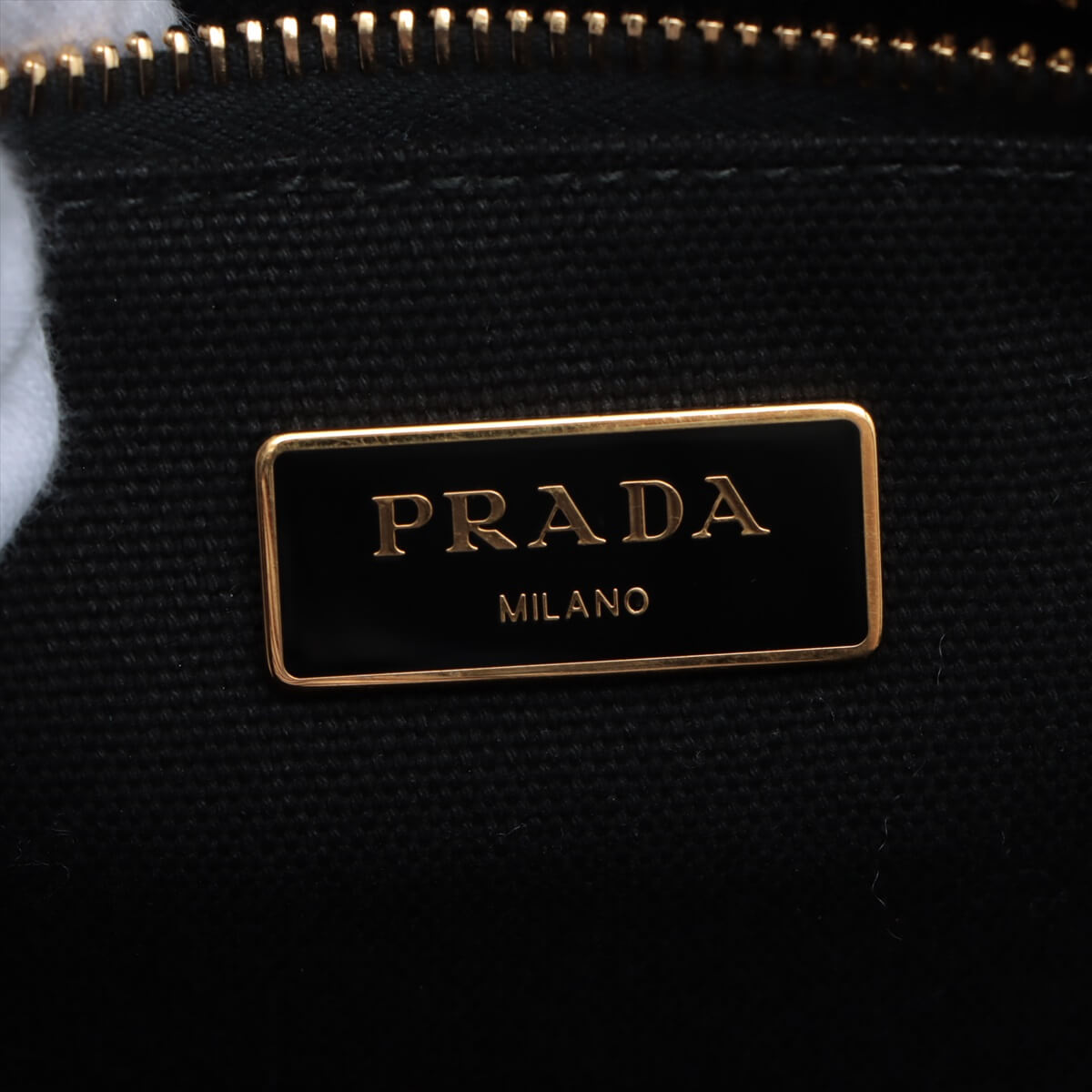 Second hand Prada Prada Canapa Tote bag Black - Tabita Bags