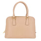 Second hand Prada Promenade Medium Saffiano Leather 2-Ways Frame Bag Beige - Tabita Bags