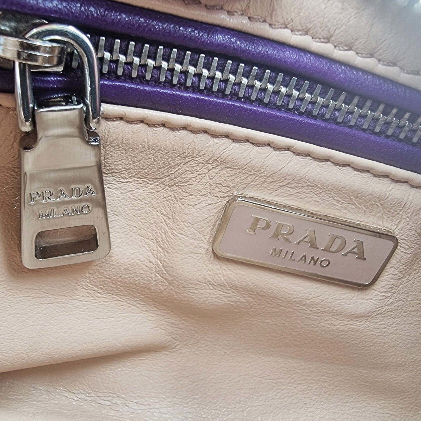 Second hand Prada Purple leather cross-body - Tabita Bags