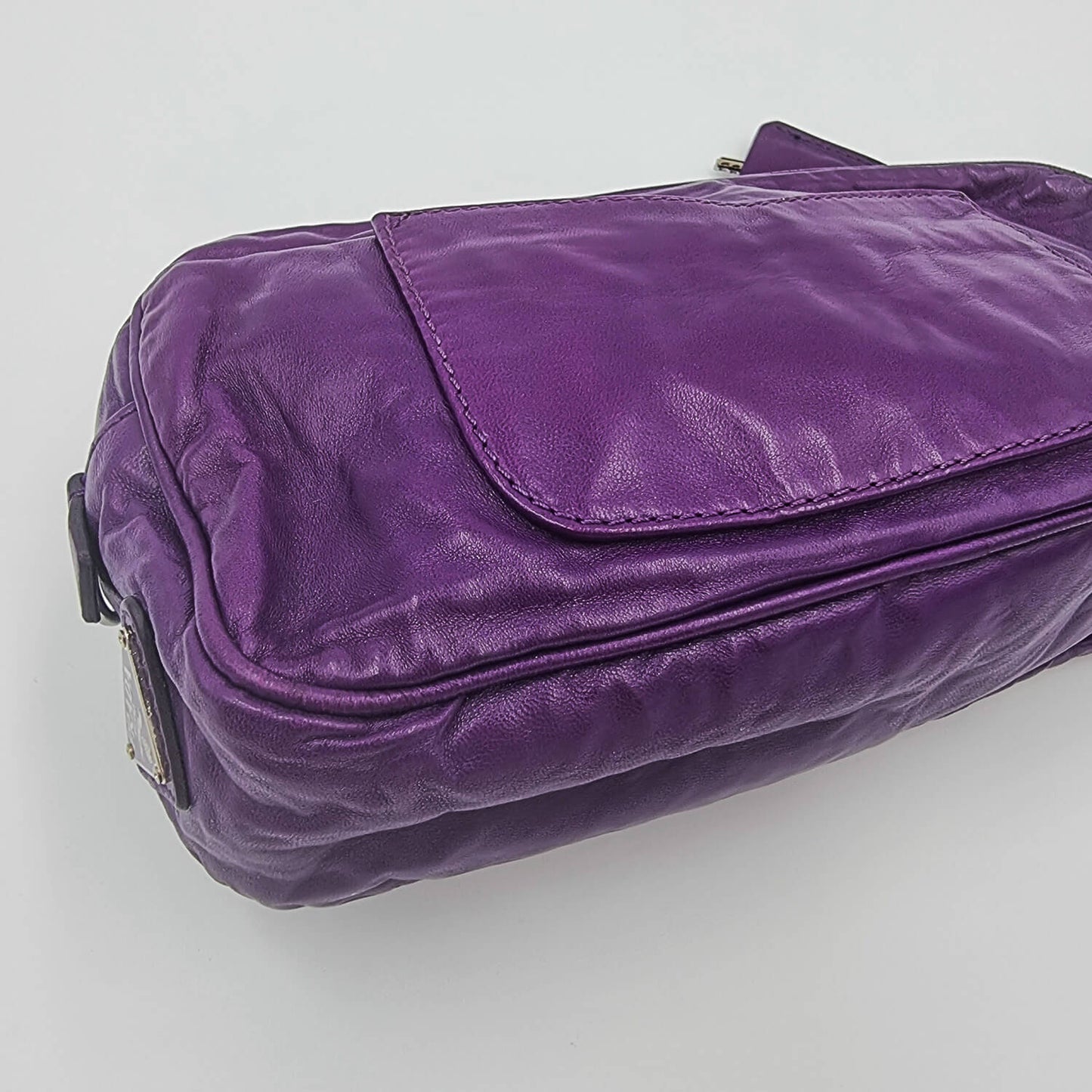 Second hand Prada Purple leather cross-body - Tabita Bags