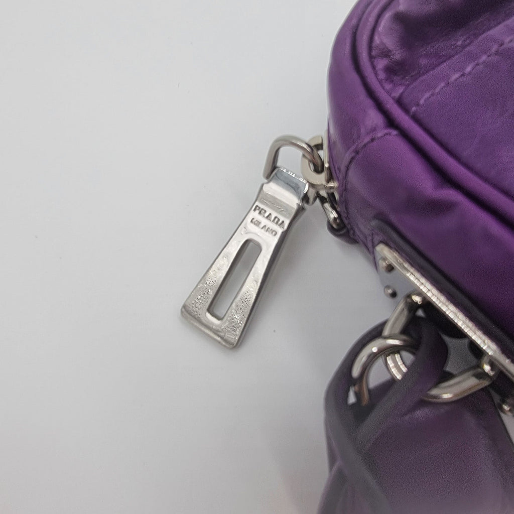 Second hand Prada Purple leather cross-body - Tabita Bags