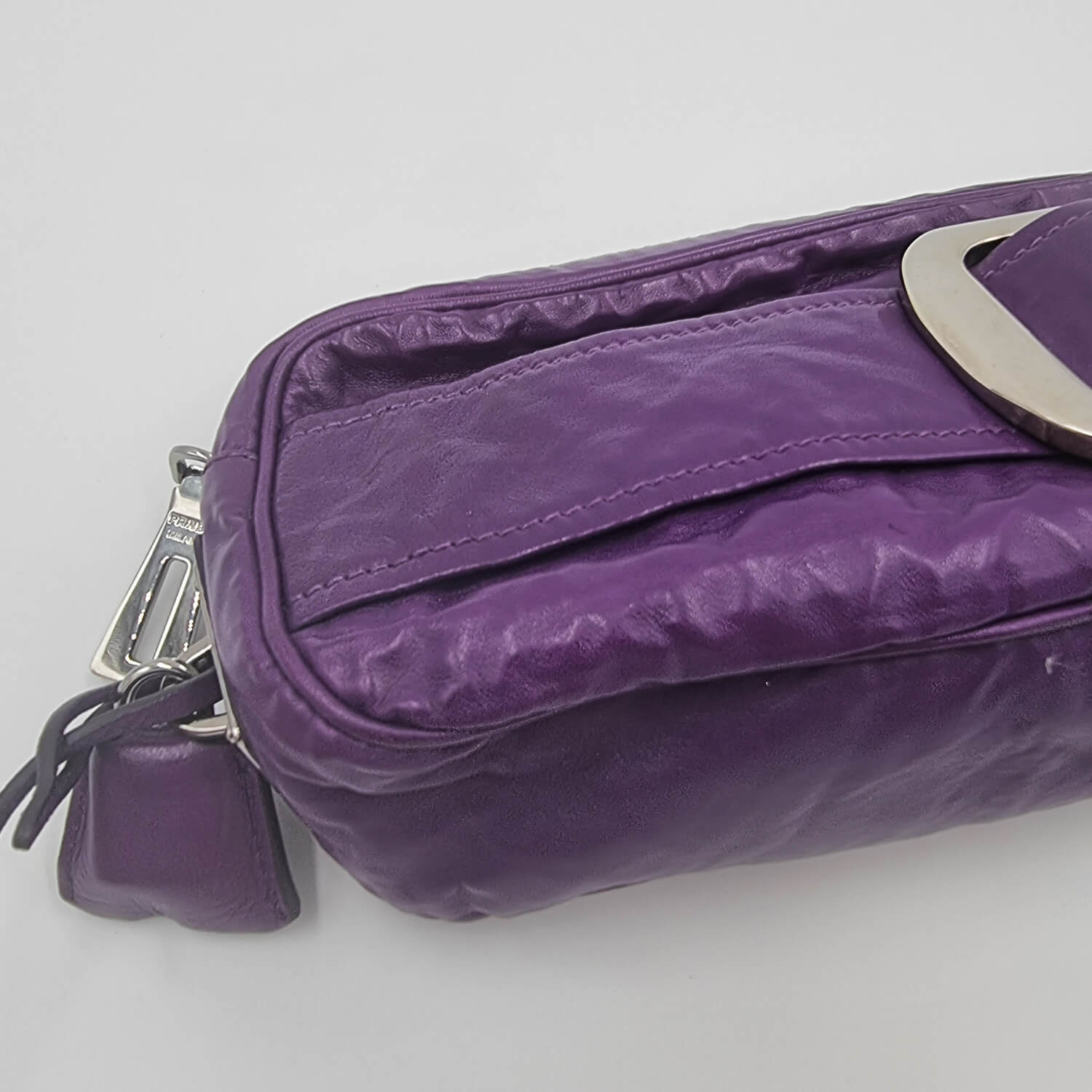 Second hand Prada Purple leather cross-body - Tabita Bags