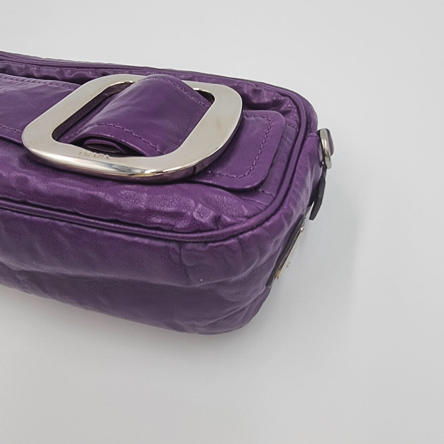 Second hand Prada Purple leather cross-body - Tabita Bags