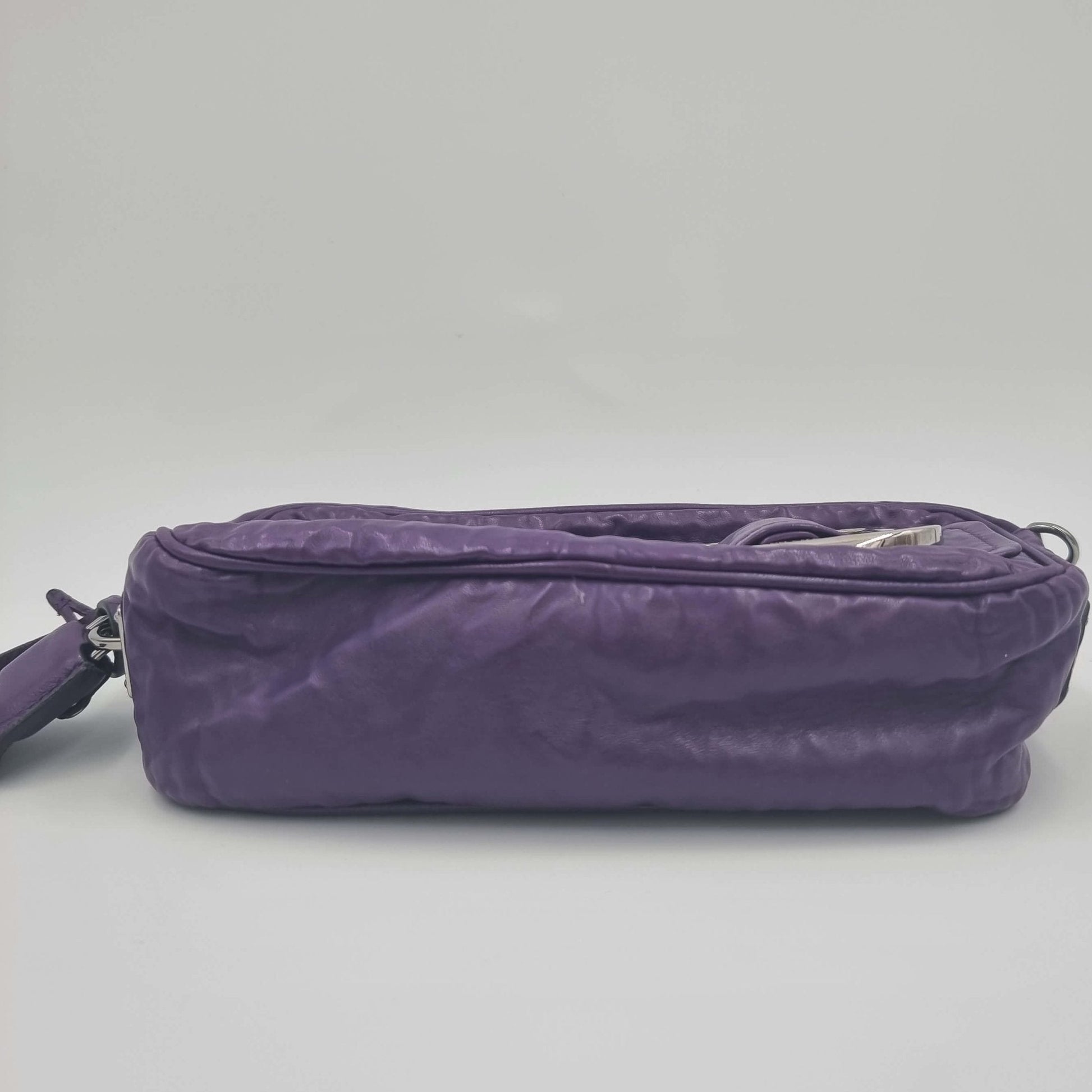 Second hand Prada Purple leather cross-body - Tabita Bags