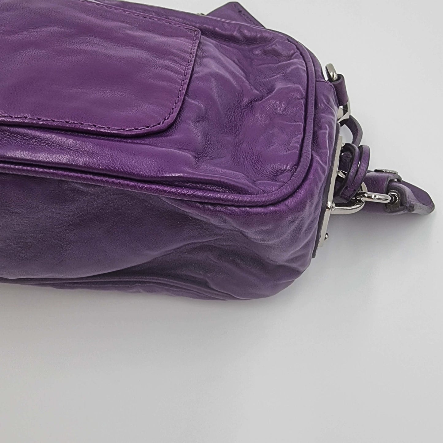 Second hand Prada Purple leather cross-body - Tabita Bags