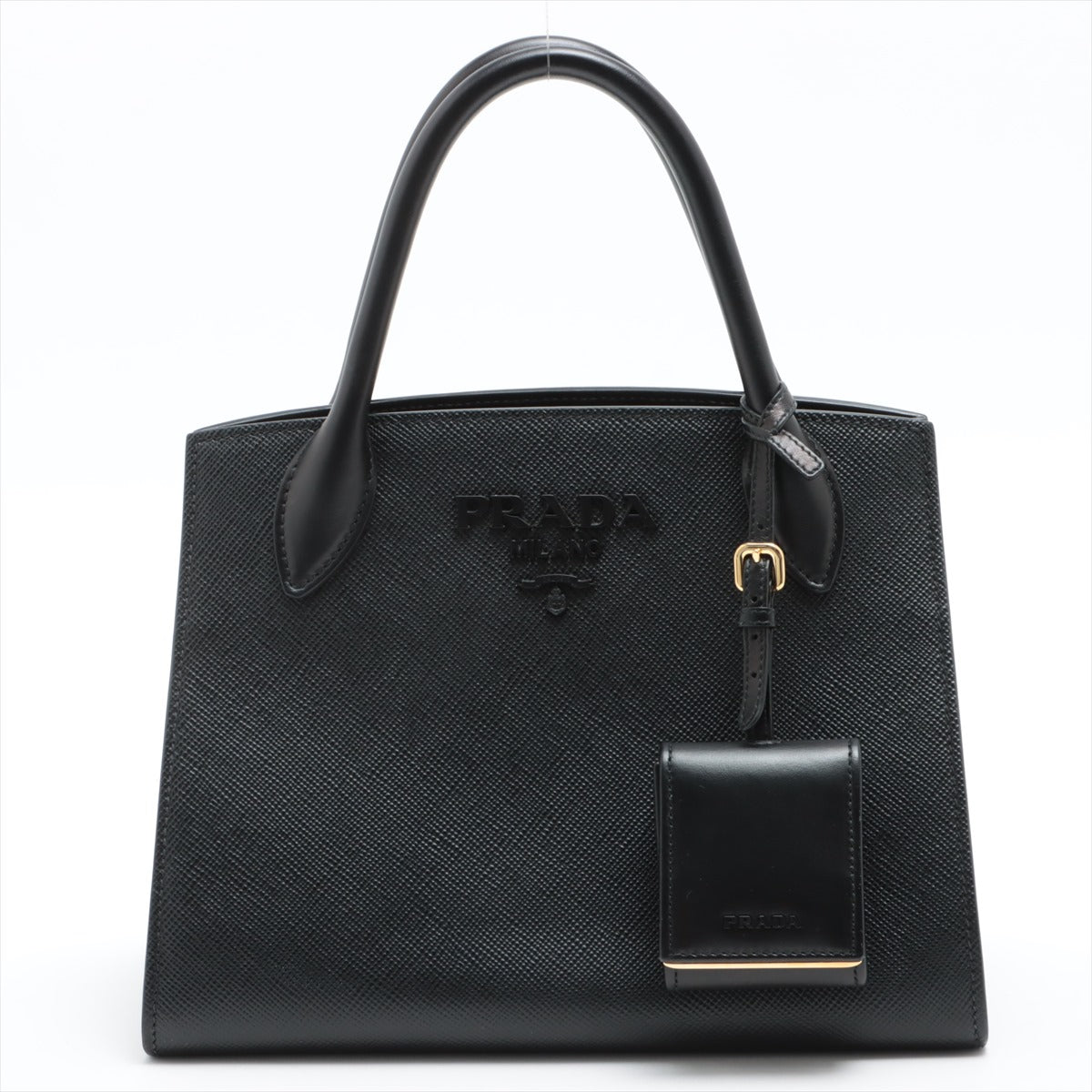 Second hand Prada Saffiano City Leather 2-way Black - Tabita Bags