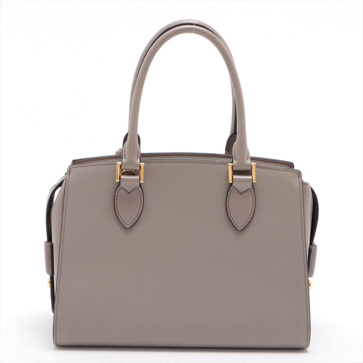 Second hand Prada Saffiano Leather 2way Medium Grey - Tabita Bags