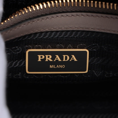 Second hand Prada Saffiano Leather 2way Medium Grey - Tabita Bags