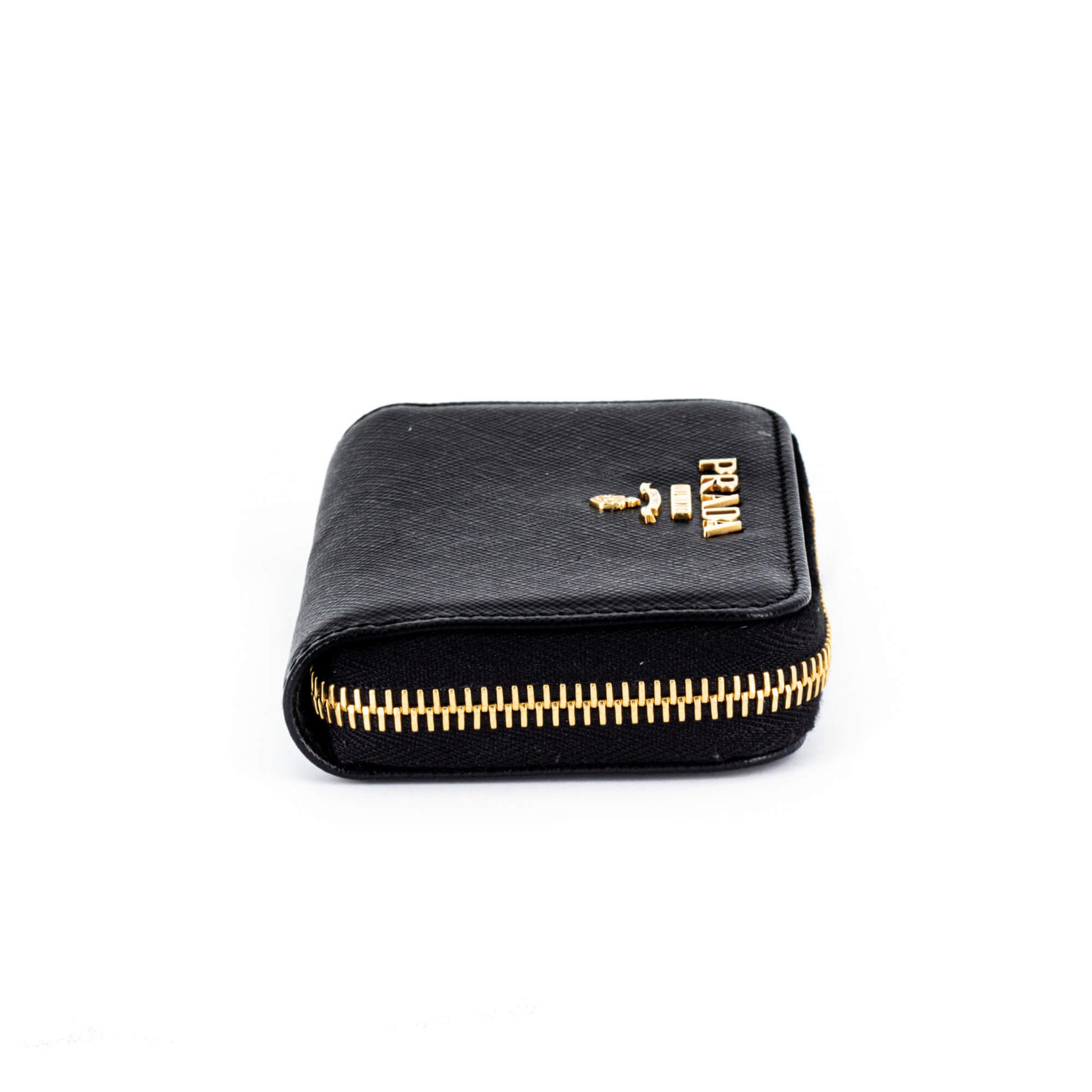 Second hand Prada Saffiano Leather Black Coin Purse - Tabita Bags