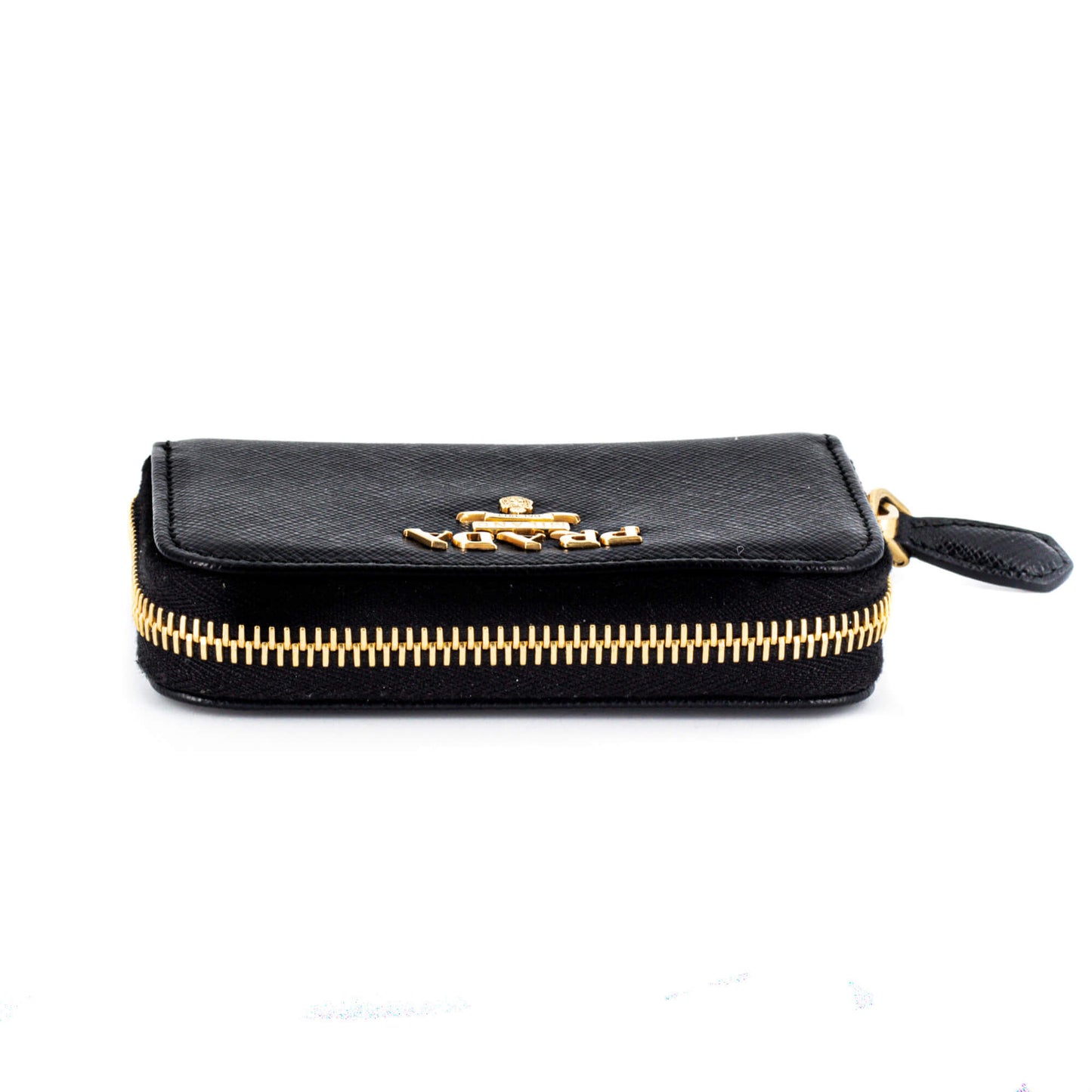 Second hand Prada Saffiano Leather Black Coin Purse - Tabita Bags