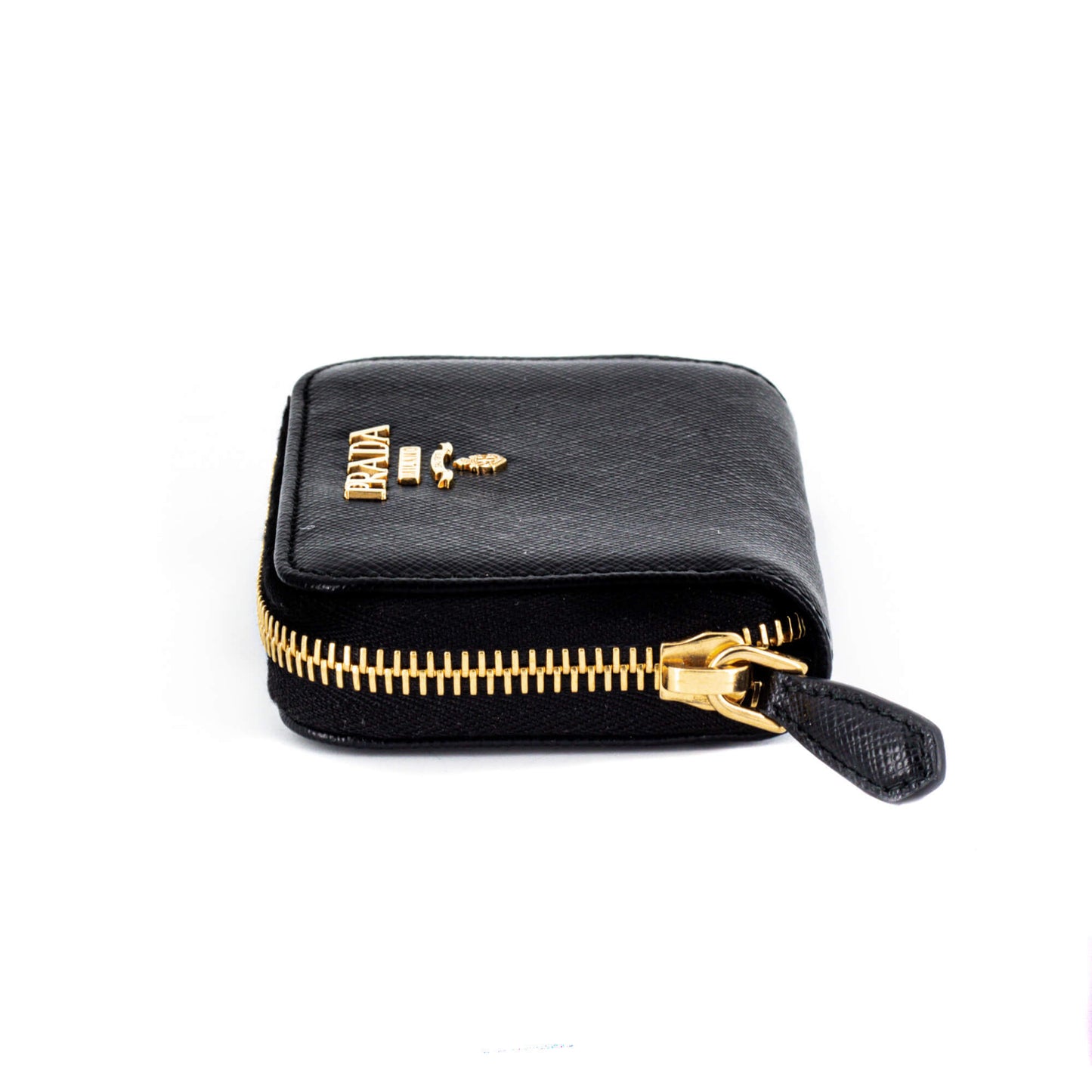 Second hand Prada Saffiano Leather Black Coin Purse - Tabita Bags