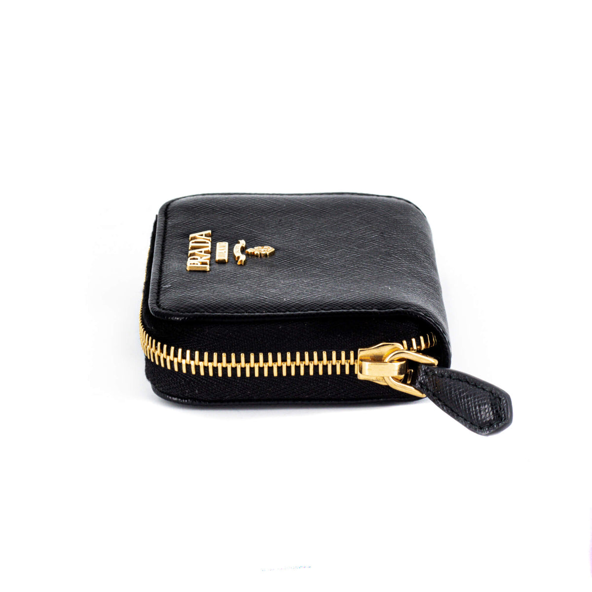 Second hand Prada Saffiano Leather Black Coin Purse - Tabita Bags