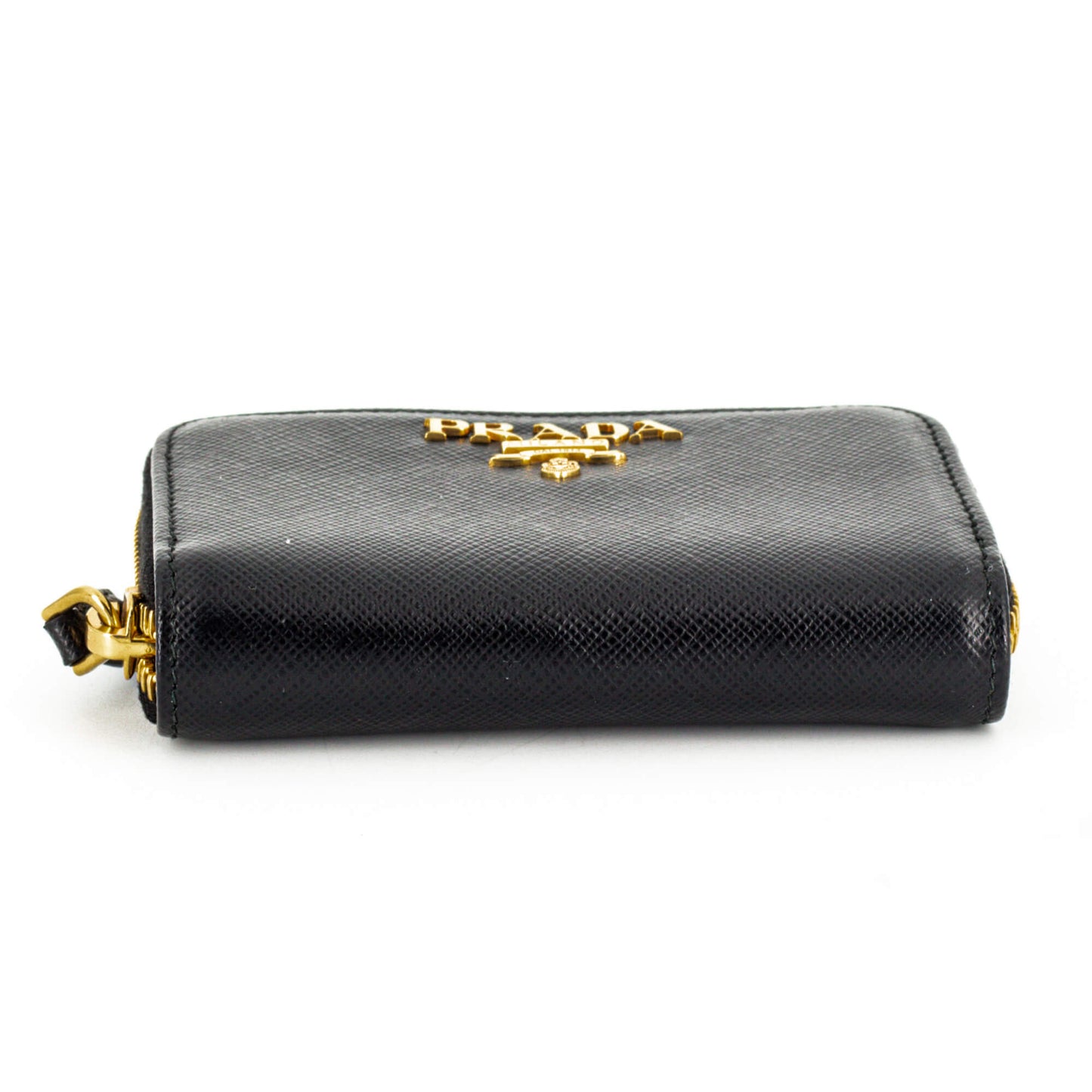 Second hand Prada Saffiano Leather Black Coin Purse - Tabita Bags