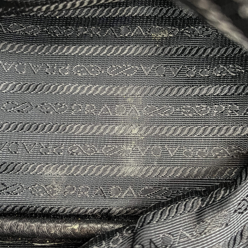 Second hand Prada Tote Handbag Leather 2-Ways Black - Tabita Bags