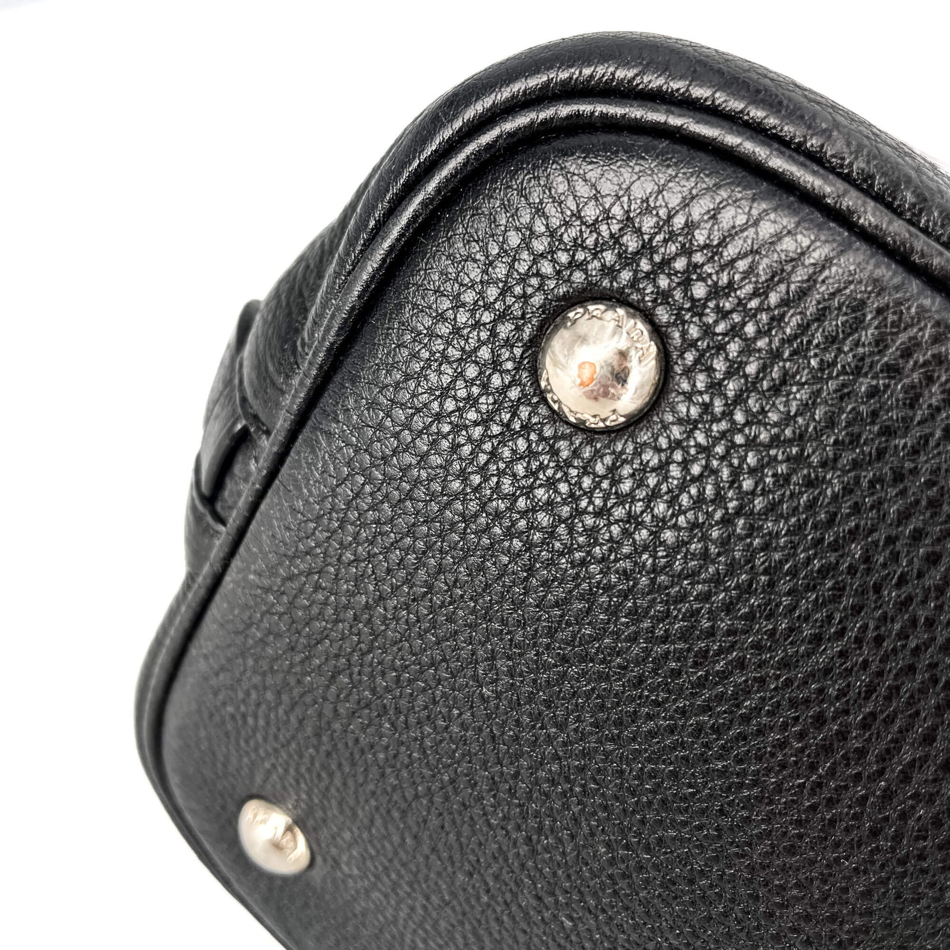 Second hand Prada Tote Handbag Leather 2-Ways Black - Tabita Bags